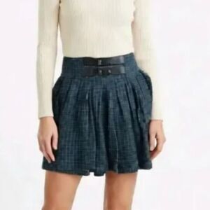 Zara Plaid Mini Skirt  